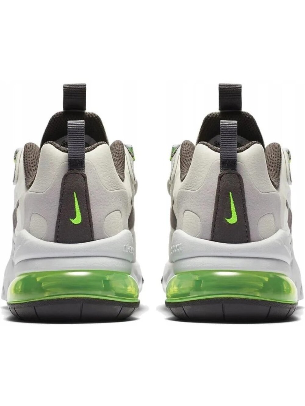 Nike Air Max 270 React Summit White Grey Electric Green Mens Size 9 CI3866-100 - Picture 12 of 13